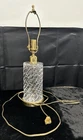 *VINTAGE* Waterford Wedgewood Crystal Electric Lamp, Spiral Cut, #7500, 20" tall