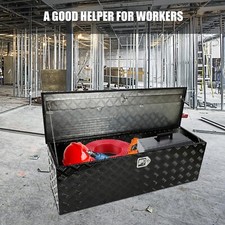 49x15x15 Aluminum Tool Box Truck Storage Trailer Flat Bed Pickup Trailer