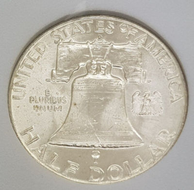 1958- D Franklin Silver Half Dollar | eBay
