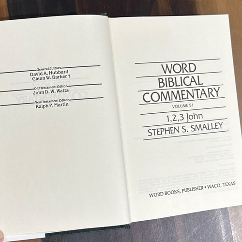 Word Biblical Commentary Vol. 51: 1,2,- Stephen S Smalley, 0849902509, hardcover - Picture 7 of 15