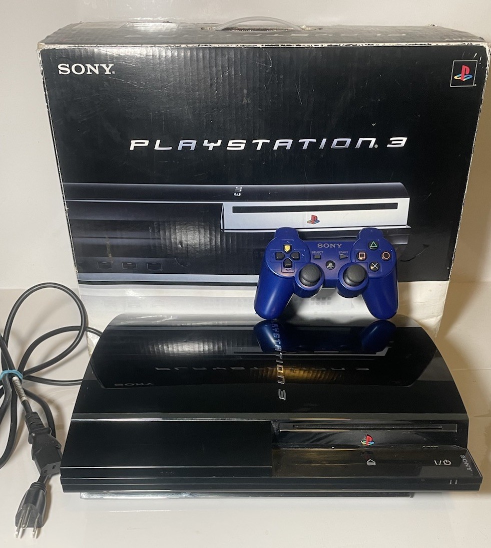 PlayStation PS3 Backwards Compatible Console CECHA01 With Controllers Tested