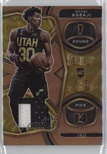 2022-23 Select Draft Selections Memorabilia Copper Prizm 24/49 Ochai Agbaji 08kw