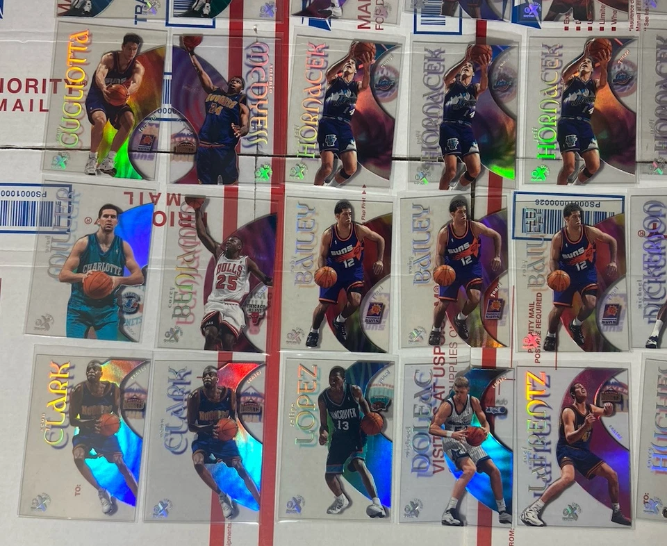 Lote de 57 tarjetas Skybox EX Century 1998-99 acetato transparente con dups - sin amarillamiento Foto 4 de 4