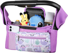 Universal Stroller Organizer with Insulated Cup Holders and Detachable Phone ...