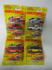 Matchbox Superfast LESNEY EDITIONS, Lot #2 of 4 assorted vehicles, cards