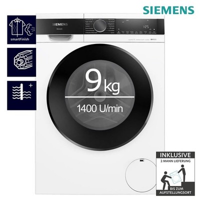 Siemens Waschmaschine 9kg Weiß iQdrive smartFinish iQ500 WG44G2Z40 2ML