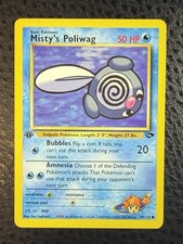 misty's poliwag pokemon card value Pokmon TCG Misty's Poliwag Gym Heroes 87/132 Regular 1st Edition Common