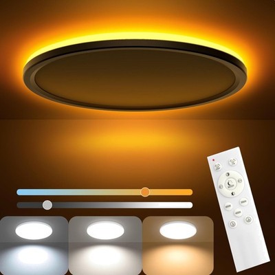 LED Deckenleuchte Dimmbar Fernbedienung Nachtlicht Wohnzimmer Schlafzimmer