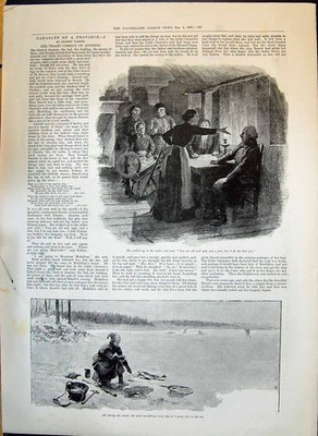 Antiker Druck 1893 Gleichnisse Provinz Müller Mann Angeln Dr. Cornelius Herz 19.