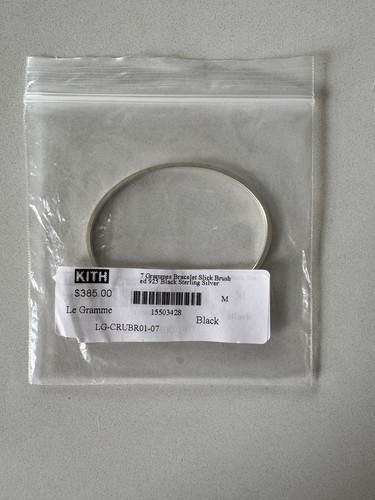Le Gramme 7g Bracelet Slick Brushed 925 Black/sterling Silver -M