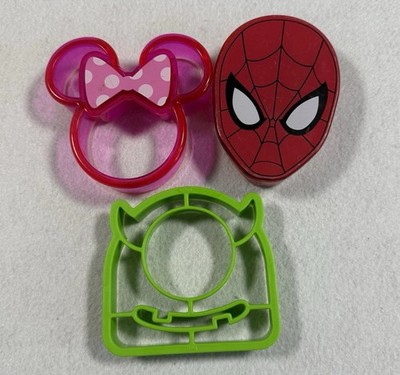 Fun Kids Sandwich Bread Cutter Shapes Crust Egg Monster Spider-Man Minnie Mouse