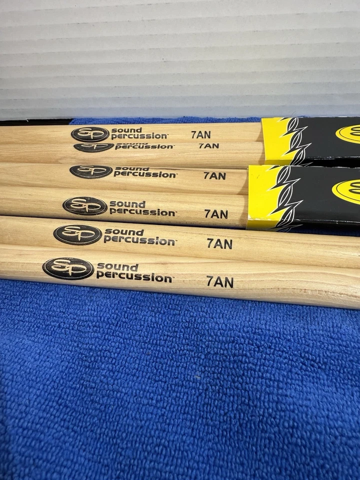 Lote de 3 juegos de baquetas de percusión de sonido 7AN nuevas Foto 2 de 4