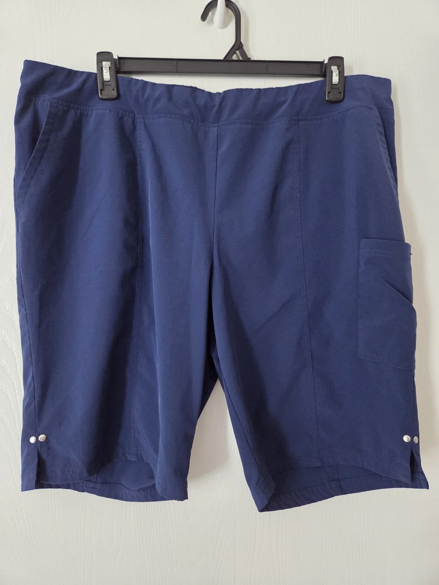LA Gear Womens Blue Polyester Bermuda Shorts Size S L20 in