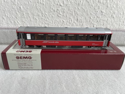 BEMO H0m RhB B 2461 Personenwagen “Bernina Express” Rot/braun   Neuwertig | Zustand: Neu