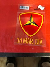 USMC Marine Corps 3rd Marine Division 4 in. Decal WW II KW Vietnam DS ++