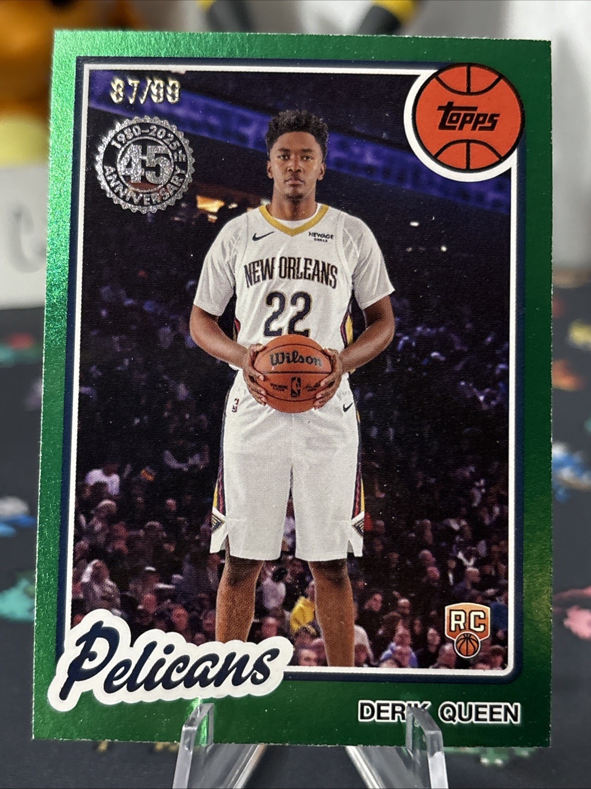 2025-26 Topps - 1980-81 Topps Basketball Derik Queen #80BK-60 Green Foil #d/99 !