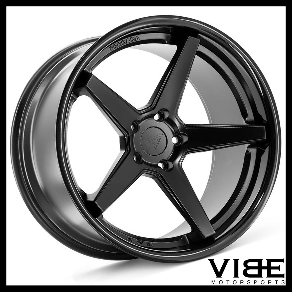 20" FERRADA FR3 BLACK CONCAVE WHEELS RIMS FITS MASERATI QUATTROPORTE