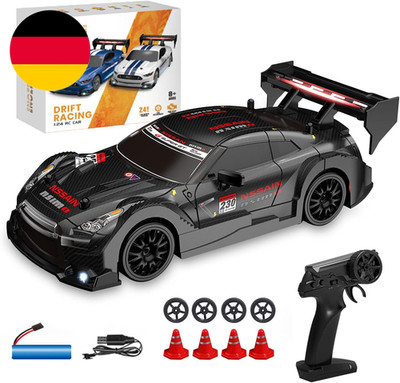 Drift Car 1:24 Rennauto Ferngesteuert, 20Km/H 4WD 2,4 Ghz Fernsteuerung Mini RC