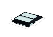 MAHLE Luftfilter LX 2688 Filtereinsatz für HONDA ACCORD CW CU 8 Tourer IX CR CR2