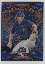 2026 Panini Stars & Stripes Prizm Fireworks Blue 30/99 Gabe Gaeckle #4 rw6