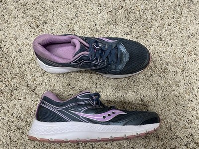 Saucony Cohesion 12 sneakers womens size 7 blue purple Walking Gym Shoes
