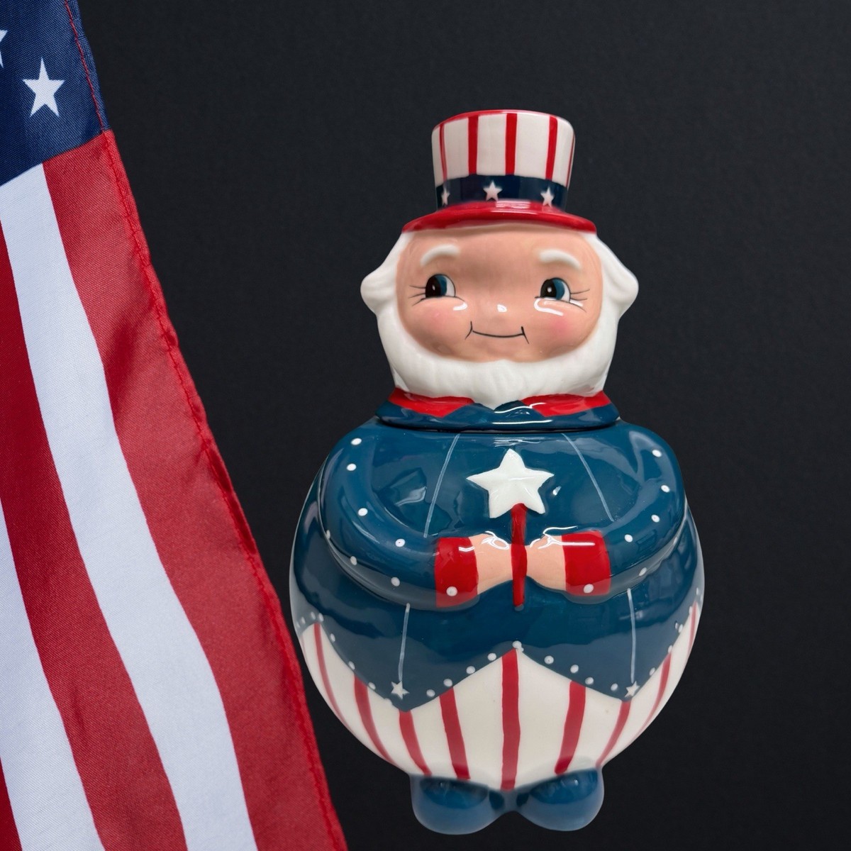 Johanna Parker Uncle Sam Patriotic 4th of July Canister Carnival  display picture 1