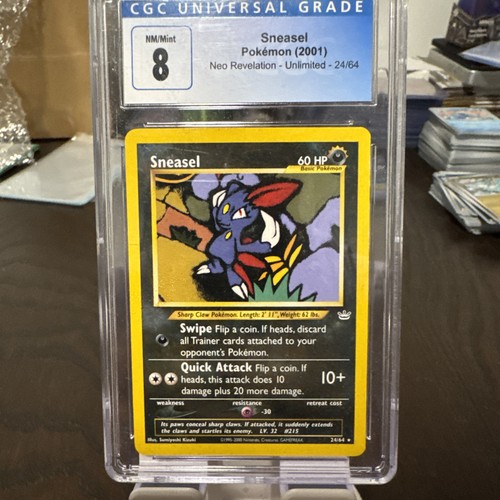 Sneasel (Unlimited) graded CGC 8 for sale on eBay