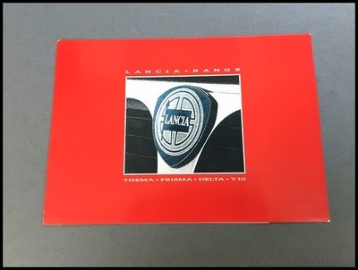 1987 Lancia Vintage Car Sales Brochure Catalog - Y-10 Y10 Delta Prisma Thema
