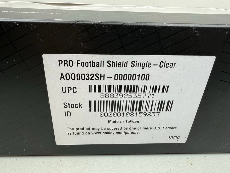 Casco de fútbol americano Oakley Pro Shield Clear Riddell SpeedFlex visera ojo - solo visera Foto 4 de 4