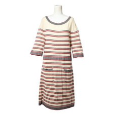 Chanel Cashmere Blend Knit Sweater Beige Size 38 Excellent Condition