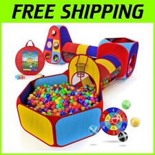 Vibrant Children's Play Tent with Basketball Hoop