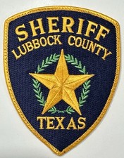 Lubbock County Texas Sheriff Patch - Low Shipping Cost