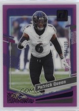 2023 Panini Clearly Donruss Purple 34/199 Patrick Queen #5 0jm6