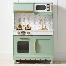 Best Choice Products Kids Pretend Play Cottage Kitchen Wooden Toy Set