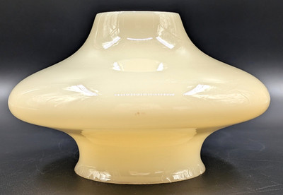 NOS! Vintage Vanilla-Colored Glass Shade for Chandeliers & Sconces, 3  Fitter