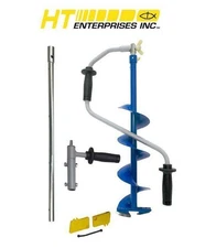HT Russian Ice Auger Nero Kit 7in Hand Auger w/ Universal Drill Adapter MNAK7