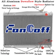4 Row Aluminum Radiator fit 98-04 Nissan Frontier/2000-04 Xterra XE SE 2.4/3.3L