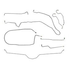 1975-1982 Chevrolet Corvette Manual Disc Complete Brake Line Set Kit Tubes OEM