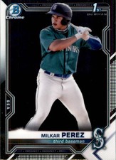 2021 Bowman Chrome #BCP-215 Milkar Perez Prospects
