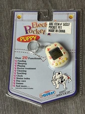Electronic Pocket Pets Puppy By Manley Toy Quest 20 Functions 1997 NOS