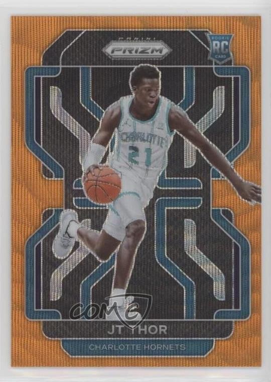 2021-22 Panini Prizm Orange Wave Prizm 40/60 JT Thor #272 5l1