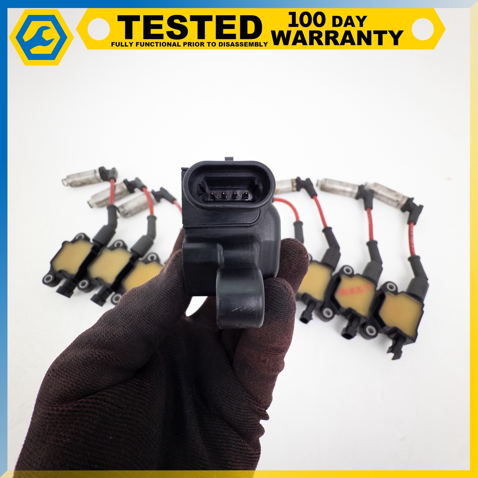 05-13 CHEVROLET CORVETTE C6 V8 ENGINE MOTOR IGNITION COIL SET OF 8 OEM