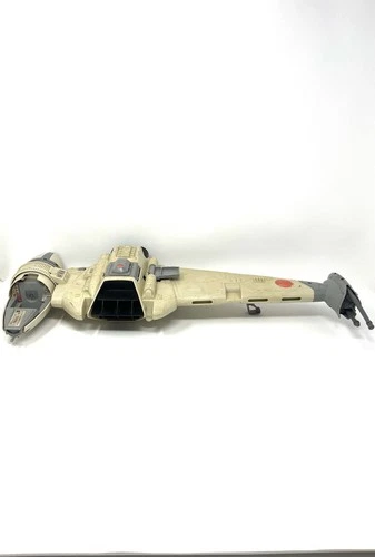 Vintage ROTJ Kenner 1984 Star Wars B-Wing Fighter Starship, Incomplete - As Is