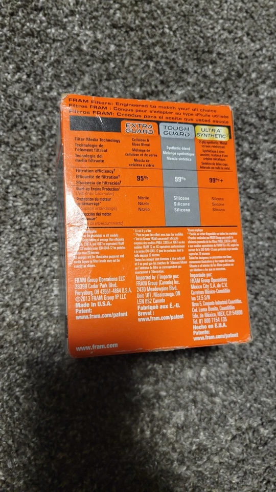 FRAM TG8A Tough Guard Passenger Car Spin-On Oil Filter   - Image 2 of 3