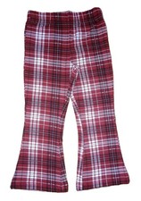 Mädchen Leggings, elastischer Bund, rot kariert, Gr. 98