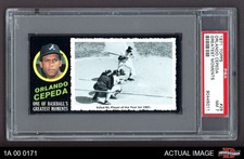 1971 Topps Greatest Moments #26 Orlando Cepeda Braves PSA 7 - NM
