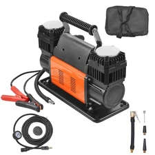 10.6 CFM Heavy Duty Air Compressor, 30s Fast Inflation | Dual-Cylinder Portable
