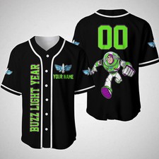 Toy Story Buzz Lightyear Baseball Jersey Disney Toy Story Jersey Buzz Lightyear