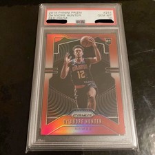 2019 20 Panini Prizm Hawks De Andre Hunter Red Prizm 299 251 Gem Mint PSA10 RC R