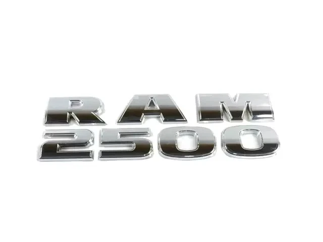 OEM Set of 2 11-26 RAM 2500 + Promaster Chrome Door Emblem Nameplate 68210905AA - Image 2 of 2